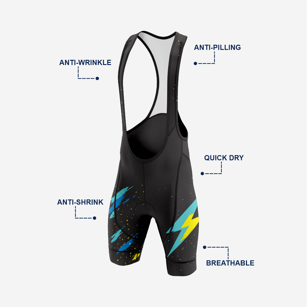 Pro Men's Cycling Bib Shorts in Black