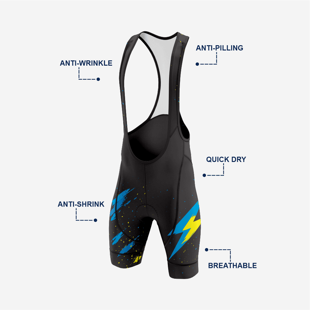 Lightweight Men's Bike Bib Shorts - K2 Sportswear | Custom Sports Uniforms & Apparels - K2 Sportswear