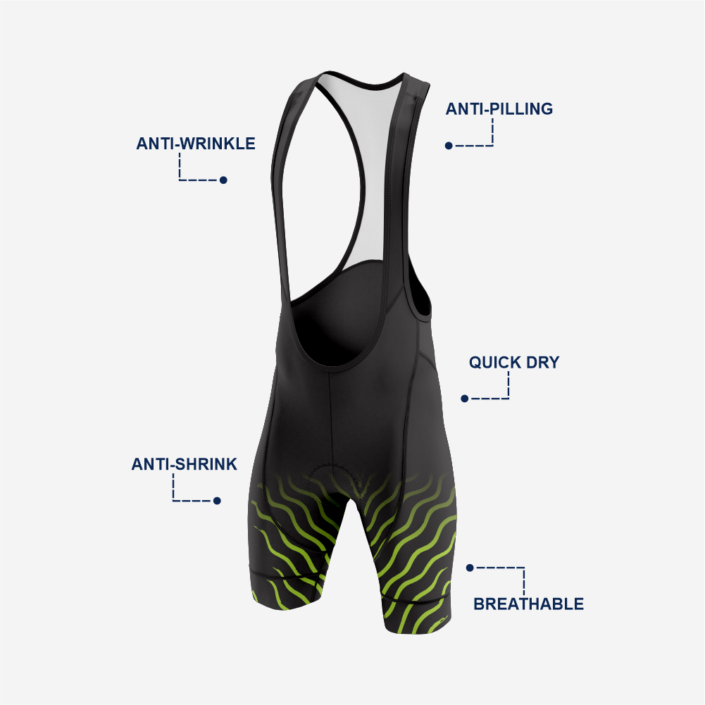 Premium Men's Cycling Bib Shorts – Breathable, Padded & Performance