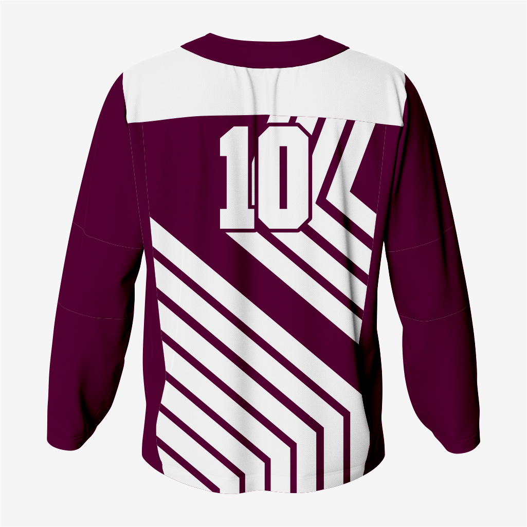 Custom Ice Hockey Jersey in Dark Purple