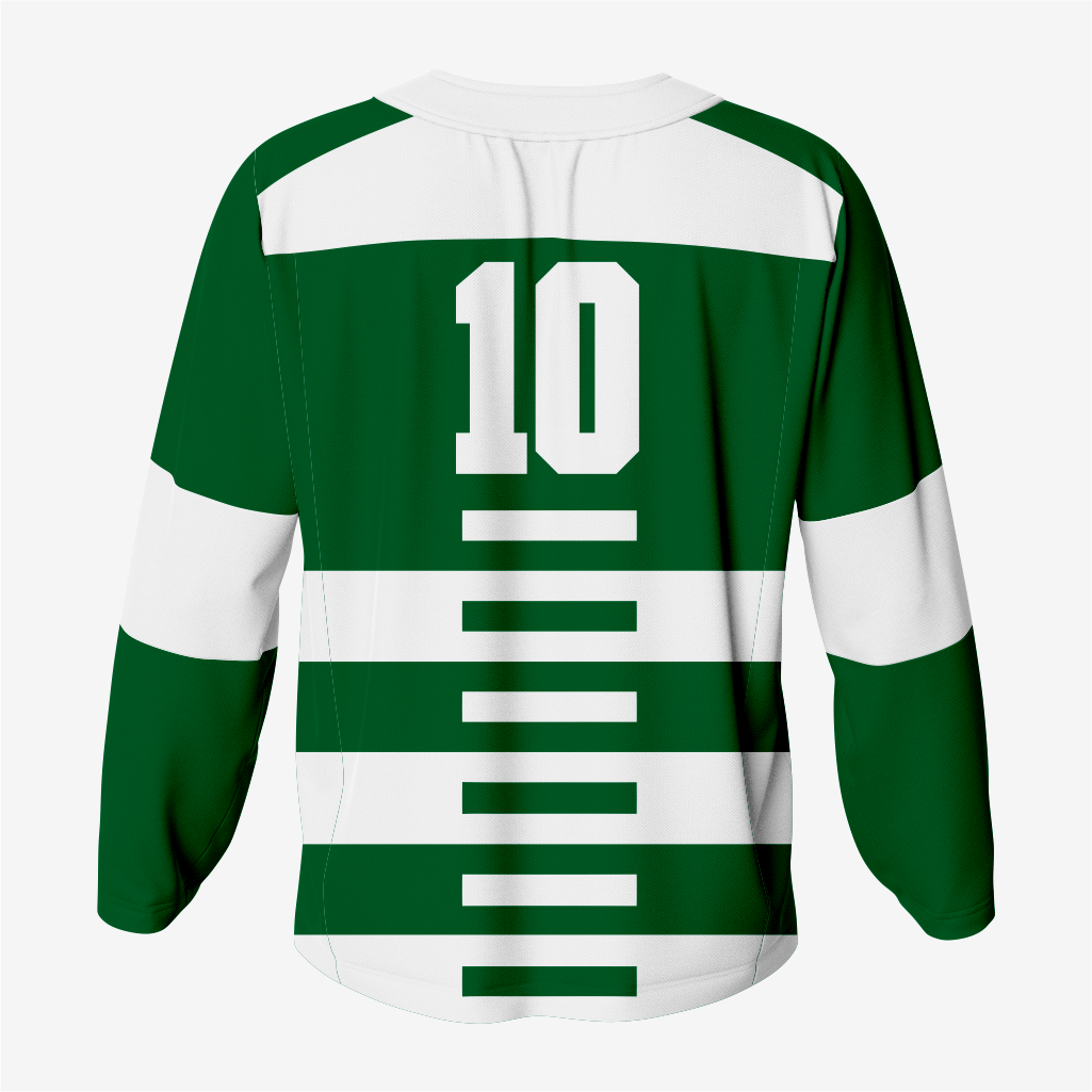 Custom Ice Hockey Jersey in Dark Green