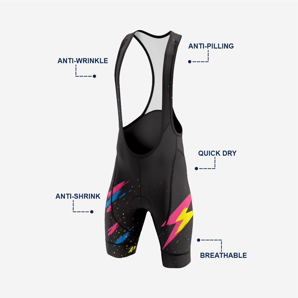 Pro Fit Men's Bike Bib Shorts Black - K2 Sportswear | Custom Sports Uniforms & Apparels - K2 Sportswear