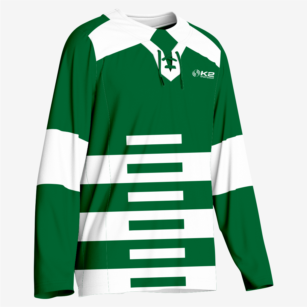 Custom Ice Hockey Jersey in Dark Green