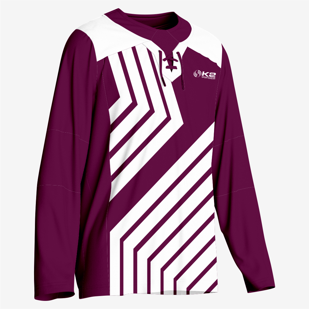 Custom Ice Hockey Jersey in Dark Purple