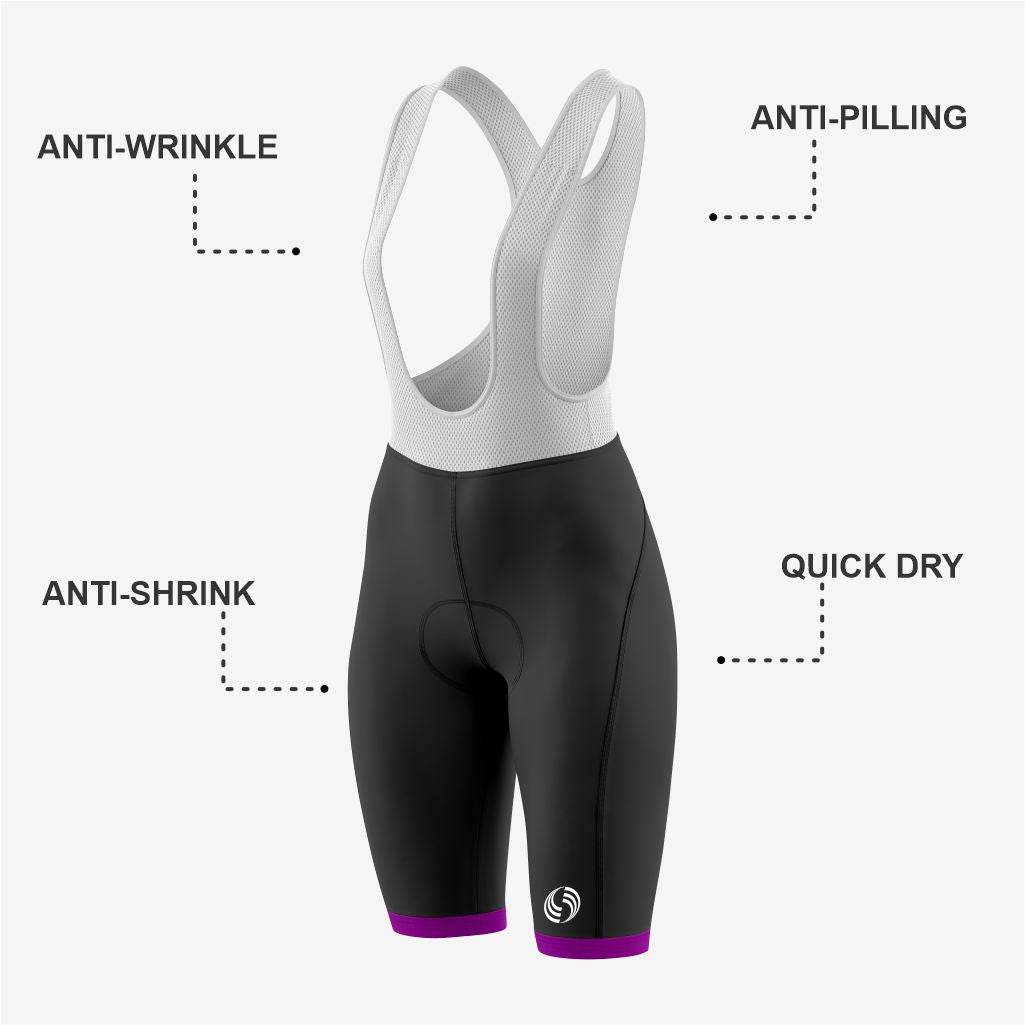 Personalized Women's Cycling Kit – Purple/White/Black - K2 Sportswear | Custom Sports Uniforms & Apparels - K2 Sportswear