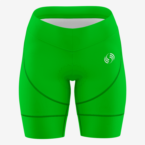 Personalized Green Women's Cycling Shorts - K2 Sportswear | Custom Sports Uniforms & Apparels - K2 Sportswear
