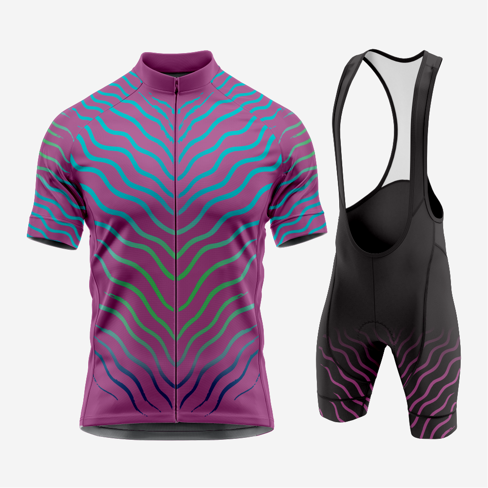 Men’s Cycling Jersey & Bib Shorts – Quick‑Dry, Breathable Short‑Sleeve Kit
