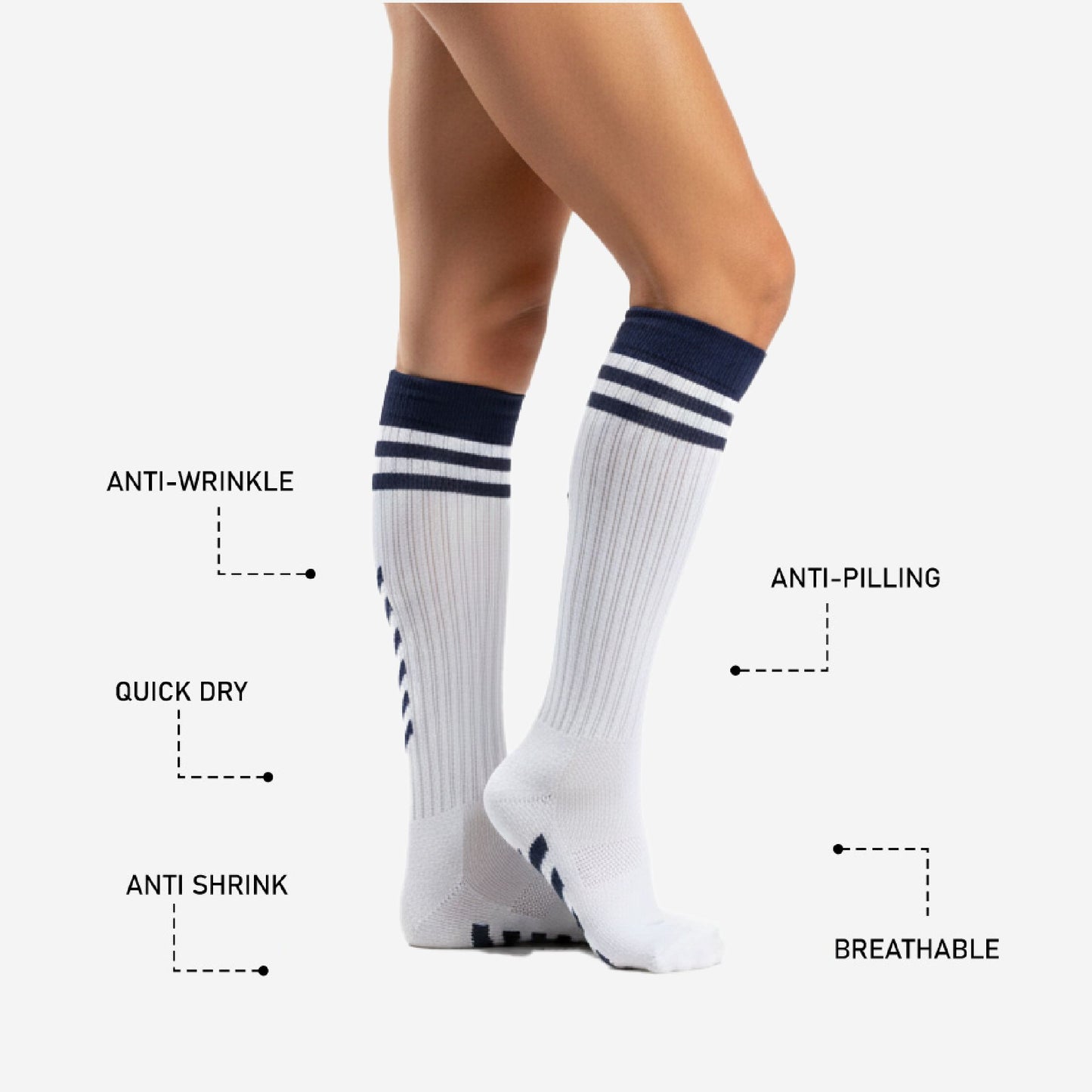 Personalized Cheer Knee High Socks - Custom Athletic Socks