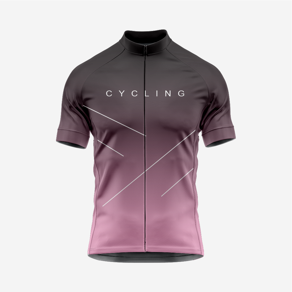 Men’s Cycling Jersey and Shorts Set – Road Bike Clothing Candy Pink