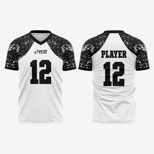 Custom White/Black Football Fan Jersey for Men & Women