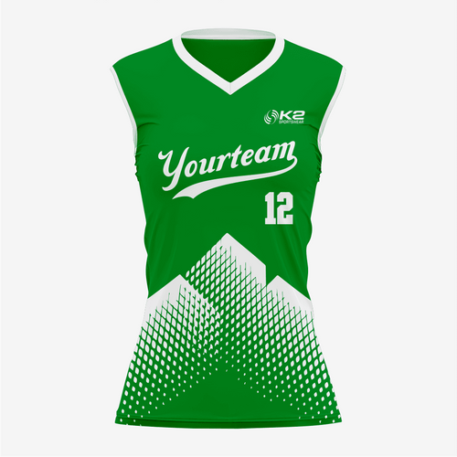 Dark Green Custom Softball Sleeveless V Neck Uniform/Kit - K2 Sportswear | Custom Sports Uniforms & Apparels - K2 Sportswear