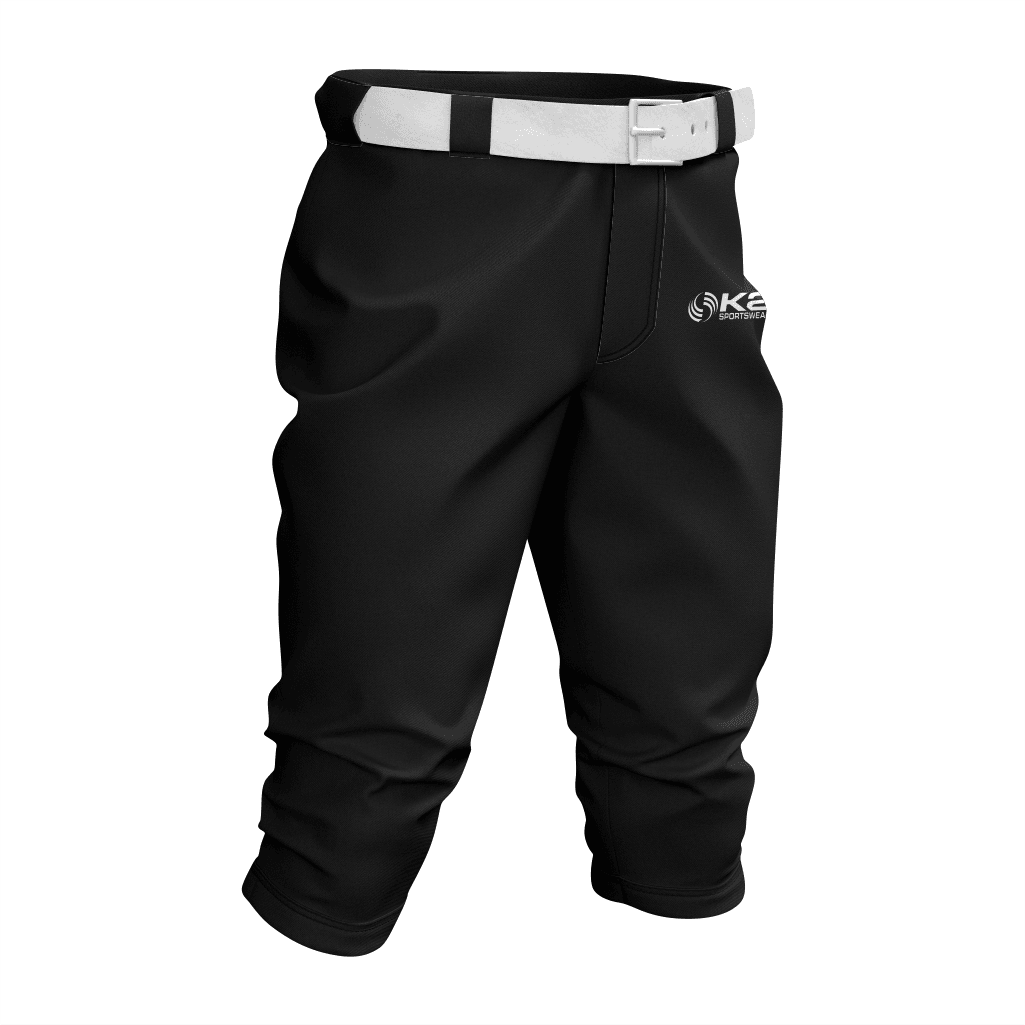 Pro-Quality Black Baseball Knicker Pant – Play Like a Champ - K2 Sportswear | Custom Sports Uniforms & Apparels - K2 Sportswear