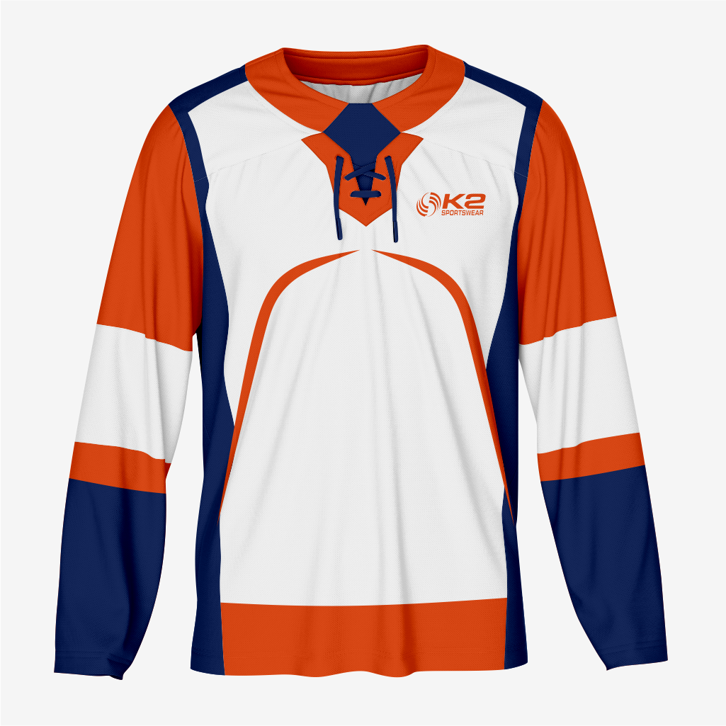 Custom Orange Ice Hockey Jersey – Pro Quality