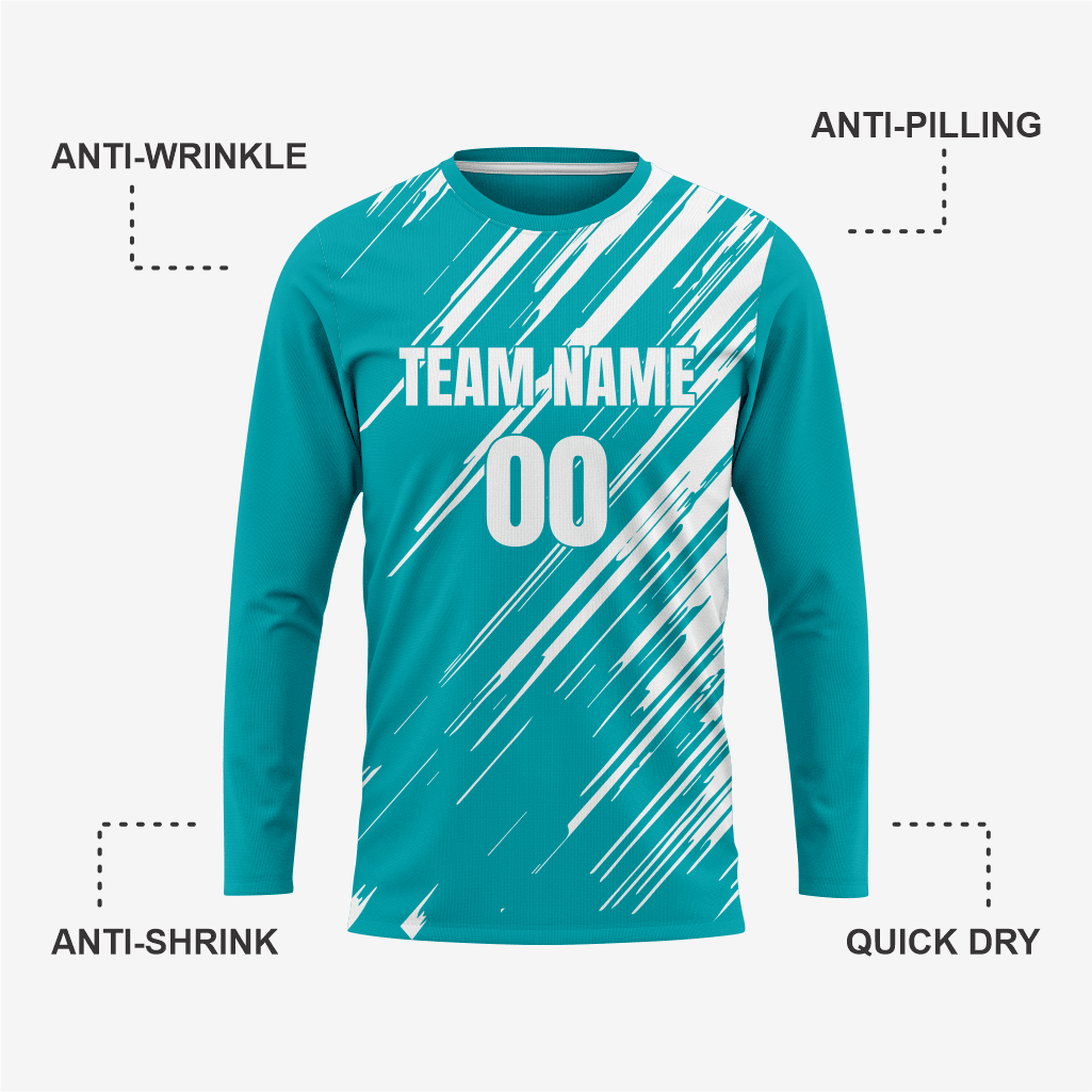 Professional Soccer Goal-Keeper Jersey in Dark Cyan - K2 Sportswear | Custom Sports Uniforms & Apparels - K2 Sportswear