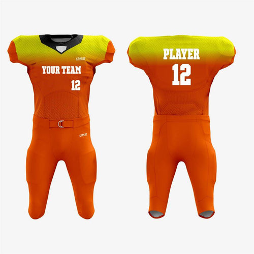 Custom Orange American Football Jersey/Kit – Men & Women - K2 Sportswear | Custom Sports Uniforms & Apparels - K2 Sportswear