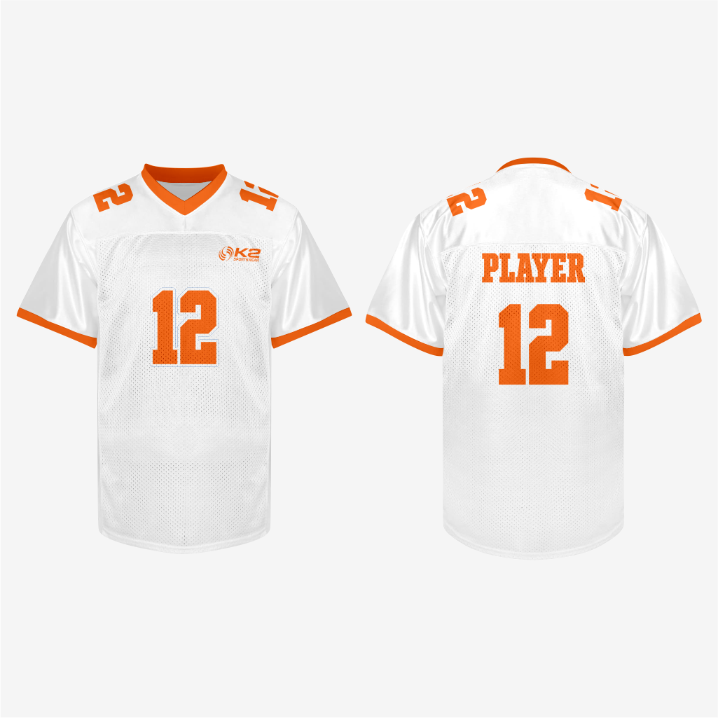 Custom White Football Practice Jersey – Men & Women