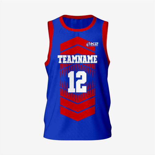 Men's Personalized Red Lacrosse Pinnie