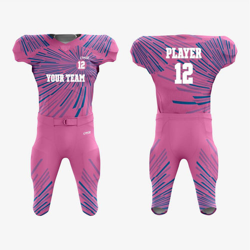 Custom American Football Uniform in Pale Red Violet - K2 Sportswear | Custom Sports Uniforms & Apparels - K2 Sportswear