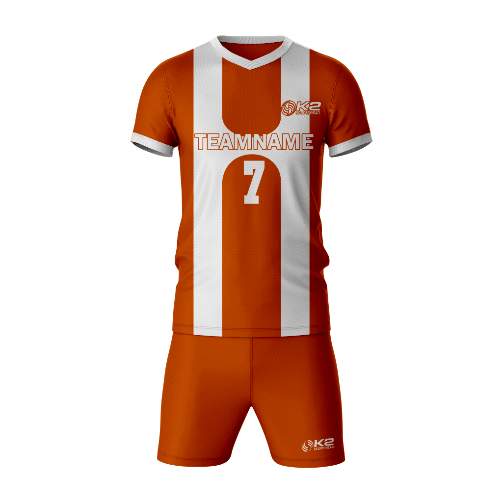 Custom Flag Football Uniform Set in Rust - K2 Sportswear | Custom Sports Uniforms & Apparels - K2 Sportswear