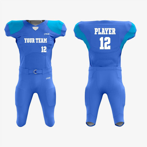 Personalized Blue American Football Uniform – Men & Women - K2 Sportswear | Custom Sports Uniforms & Apparels - K2 Sportswear