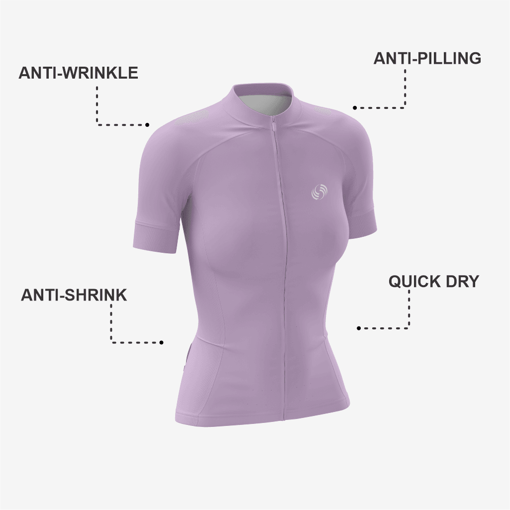 Pastel Purple Women's Cycling Short Sleeve Jersey - K2 Sportswear | Custom Sports Uniforms & Apparels - K2 Sportswear
