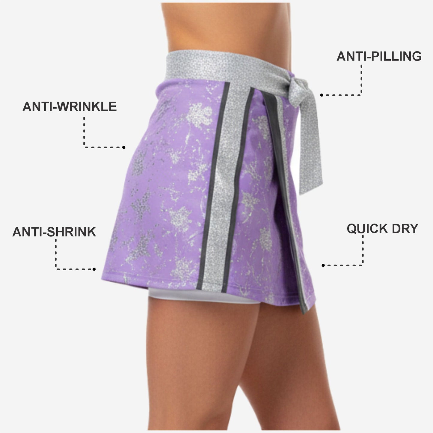 Custom Cheerleading Skirt - Floral Cheer Skirt Team Design