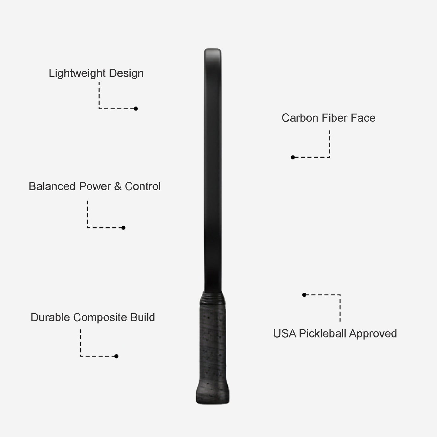 K2 Prime Pickleball Paddle - Carbon Fiber Premium Paddle Custom Design