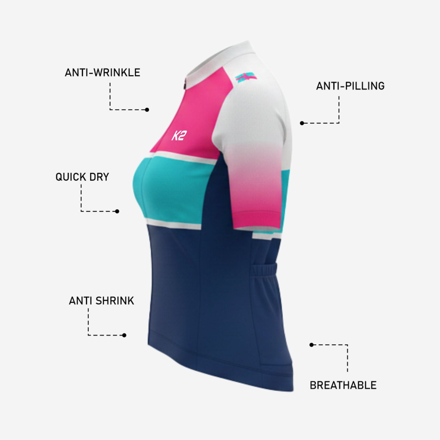 Custom Women's Cycling Jersey Short Sleeve