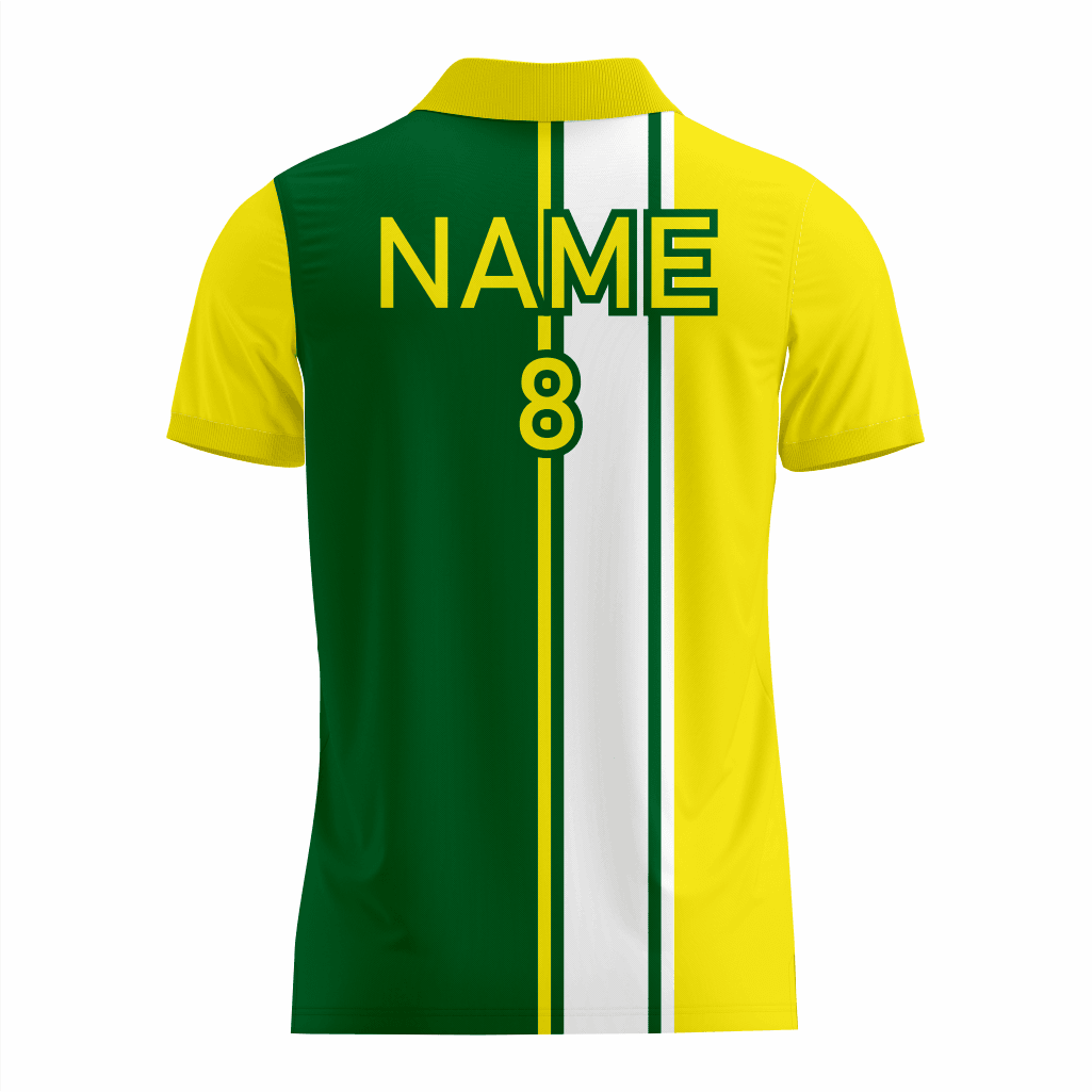 Basketball Polo Shirt in Yellow and Green RSBPS-007 - K2 Sportswear | Custom Sports Uniforms & Apparels - K2 Sportswear
