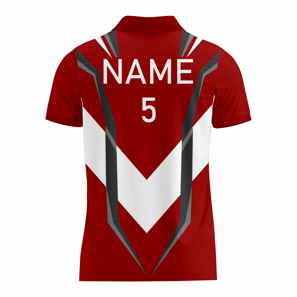 Basketball Polo Shirt in Maroon RSBPS-004 - K2 Sportswear | Custom Sports Uniforms & Apparels - K2 Sportswear