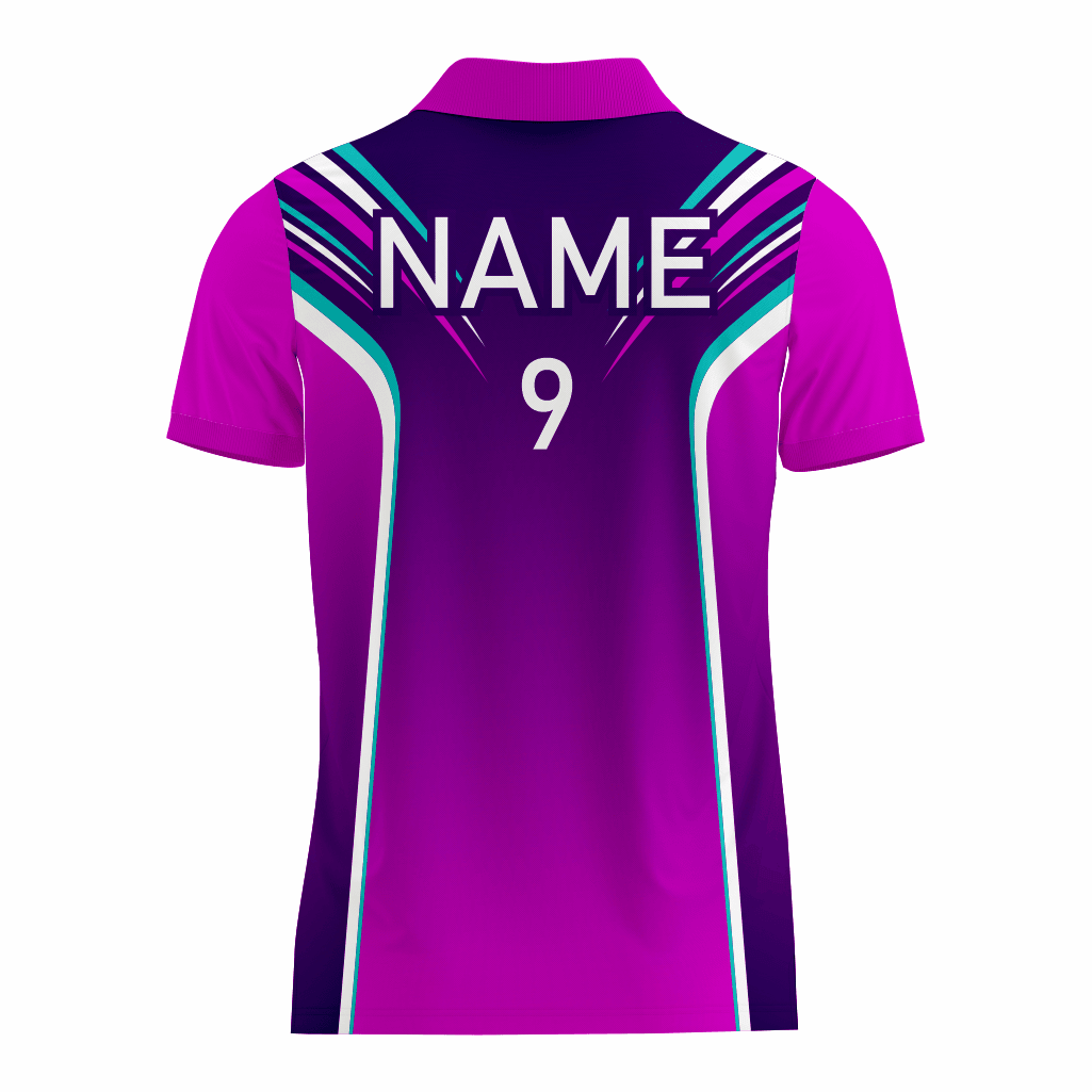 Basketball Polo Shirt in Purple RSBPS-008 - K2 Sportswear | Custom Sports Uniforms & Apparels - K2 Sportswear