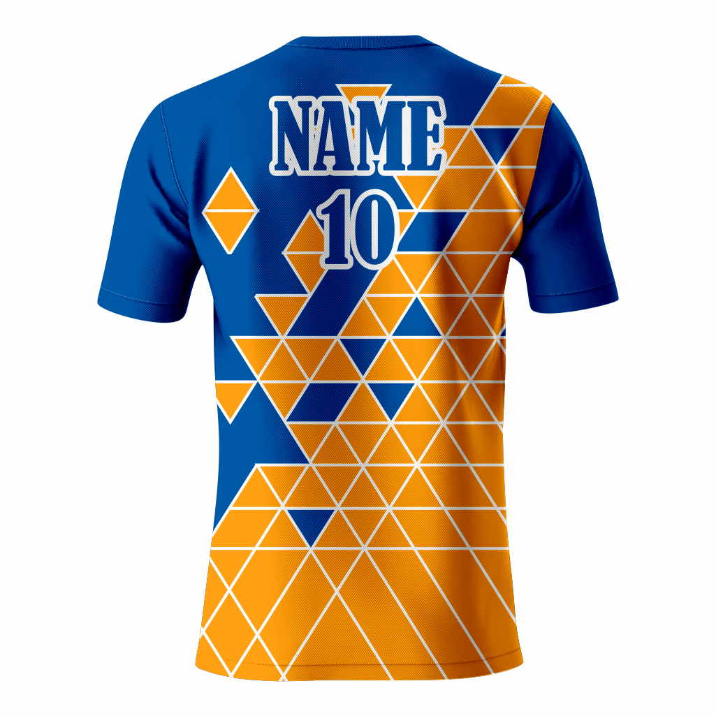 Basketball Short Sleeve Shooting Shirt in Orange and Blue RSBSSSS-007 - K2 Sportswear | Custom Sports Uniforms & Apparels - K2 Sportswear