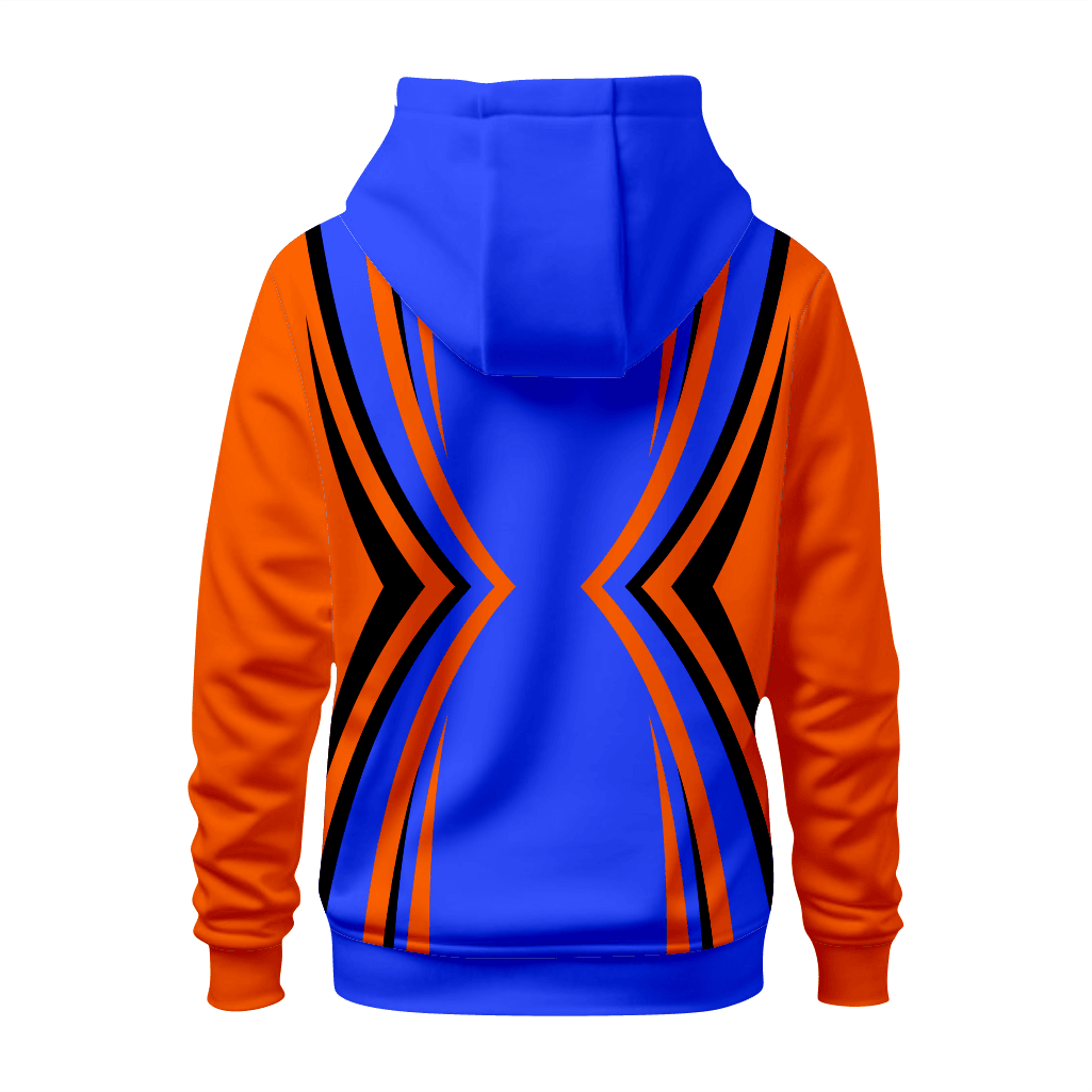 Basktetball Hoodie in Blue and Orange RSBH-003 - K2 Sportswear | Custom Sports Uniforms & Apparels - K2 Sportswear