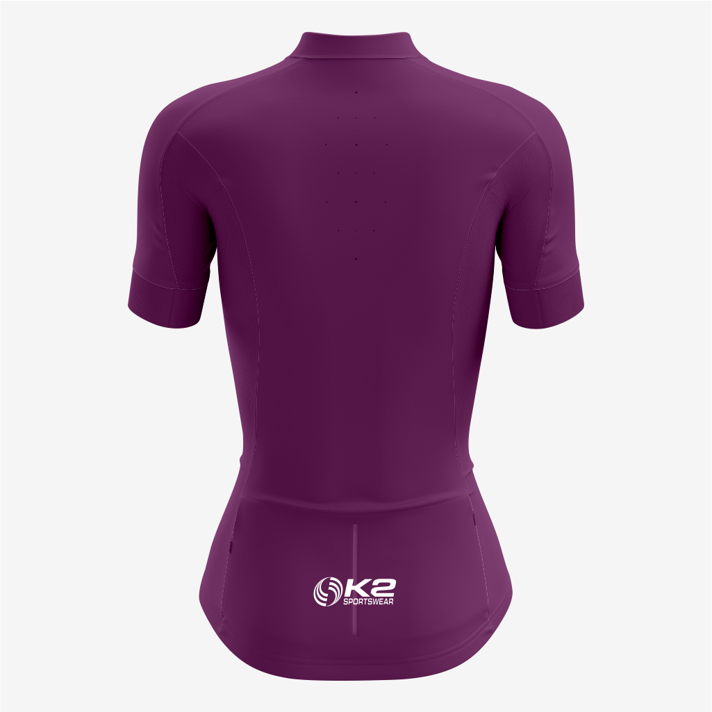 Women's Dark Brown Short Sleeve Cycling Jersey