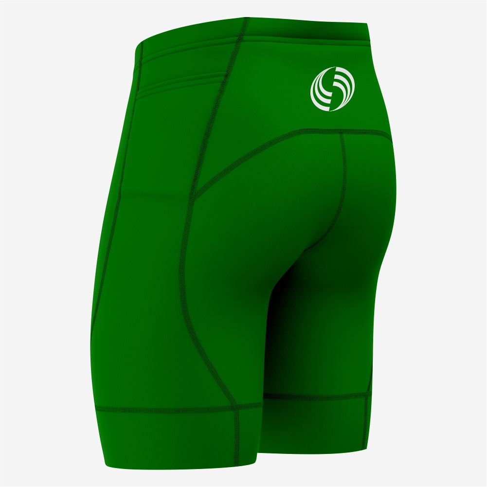 Dark Green Men's Personalized Cycling Shorts - K2 Sportswear