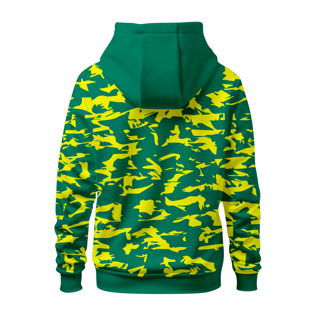 Basktetball Hoodie in Green and Yellow RSBH-006 - K2 Sportswear | Custom Sports Uniforms & Apparels - K2 Sportswear