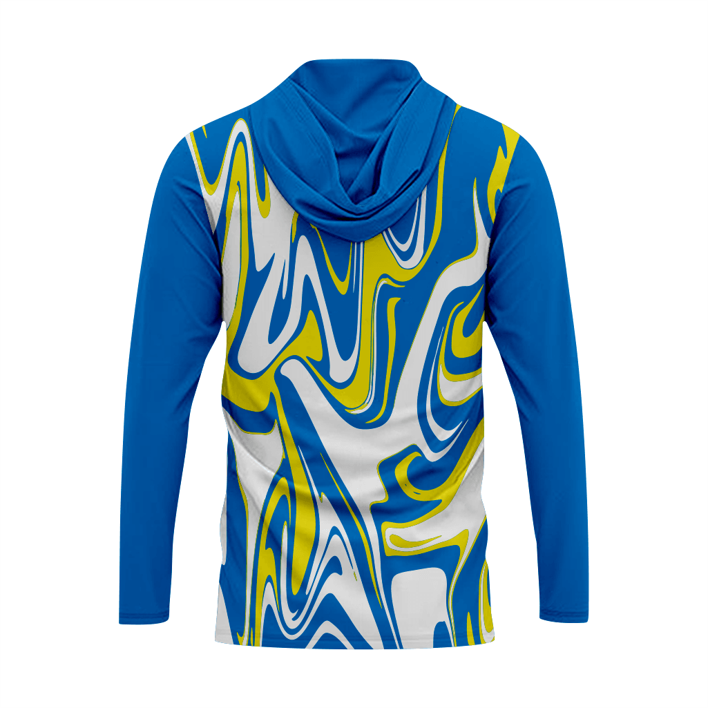 Basktetball T-Shirt Hoodie in Blue RSBH-0010 - K2 Sportswear | Custom Sports Uniforms & Apparels - K2 Sportswear