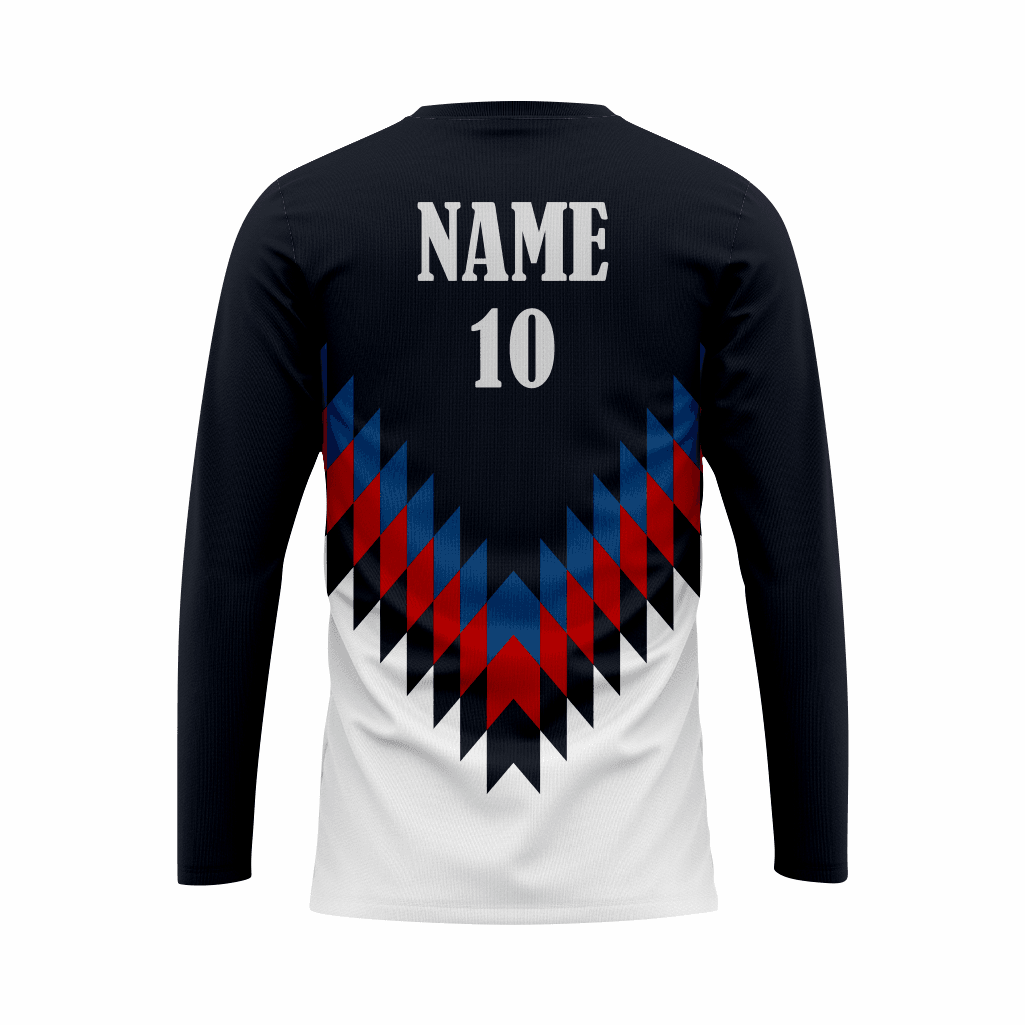 Basketball Long Sleeve Shooting Shirt in Black and White RSBLSSS-003 - K2 Sportswear | Custom Sports Uniforms & Apparels - K2 Sportswear