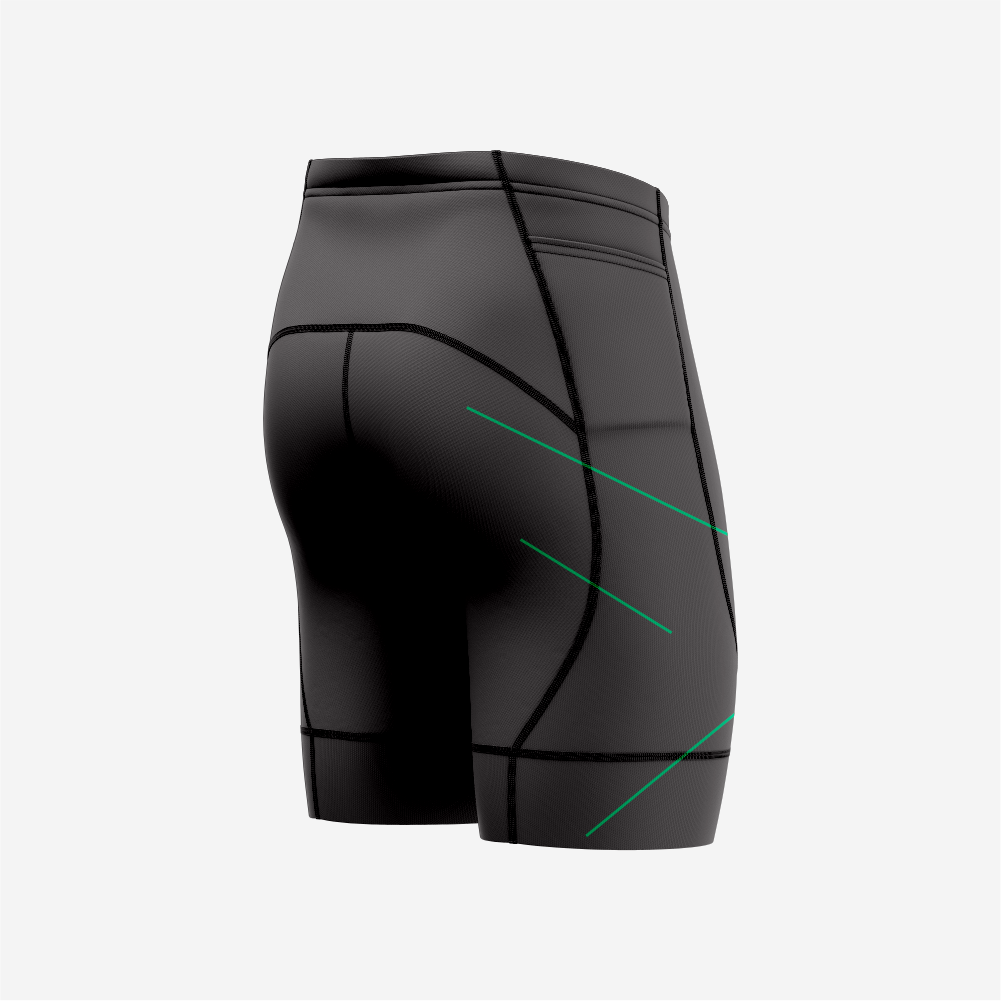 Men’s Black Cycling Shorts Lightweight Padded Bicycle Riding Gear