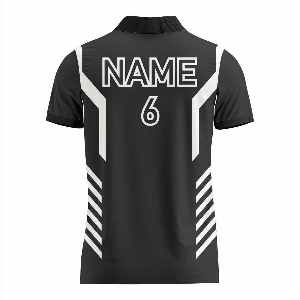 Basketball Polo Shirt in Black RSBPS-005 - K2 Sportswear | Custom Sports Uniforms & Apparels - K2 Sportswear