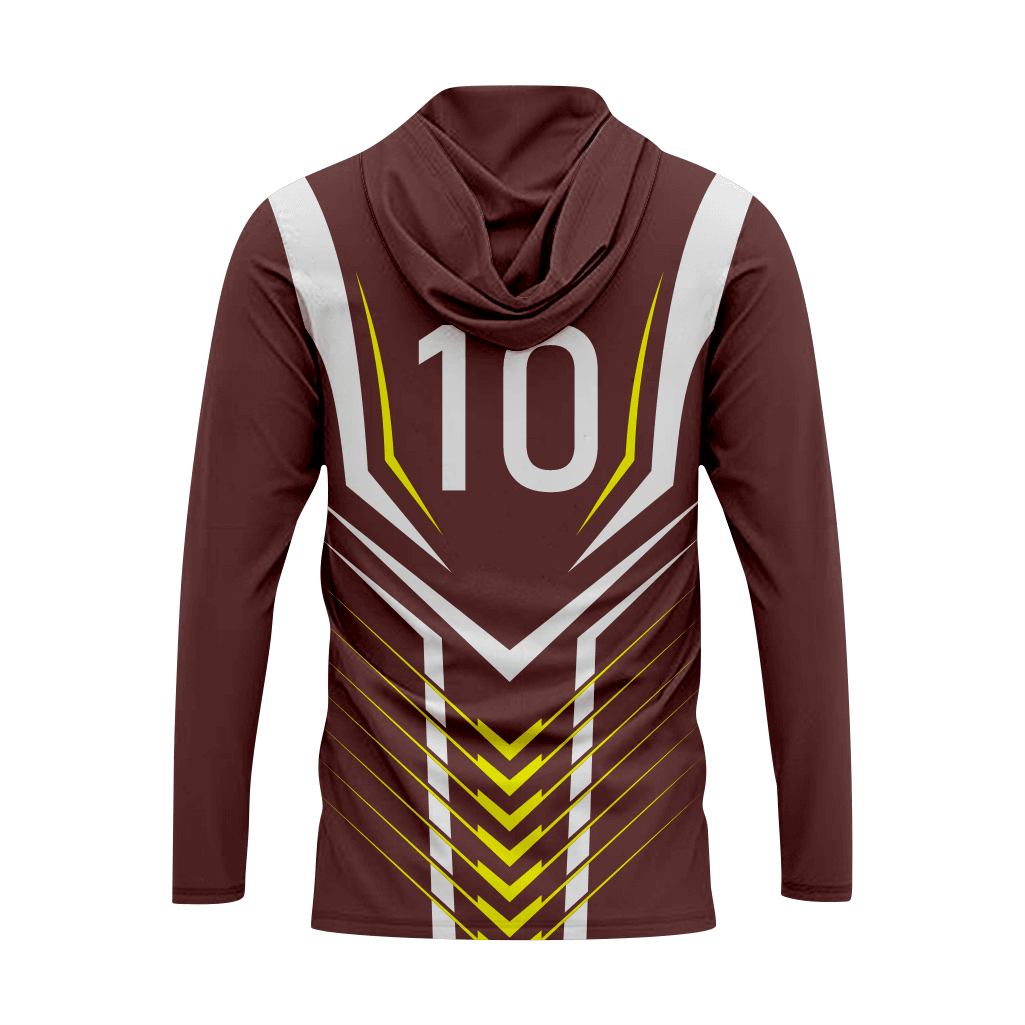 Basktetball T-Shirt Hoodie in Dark Brown RSBH-009 - K2 Sportswear | Custom Sports Uniforms & Apparels - K2 Sportswear