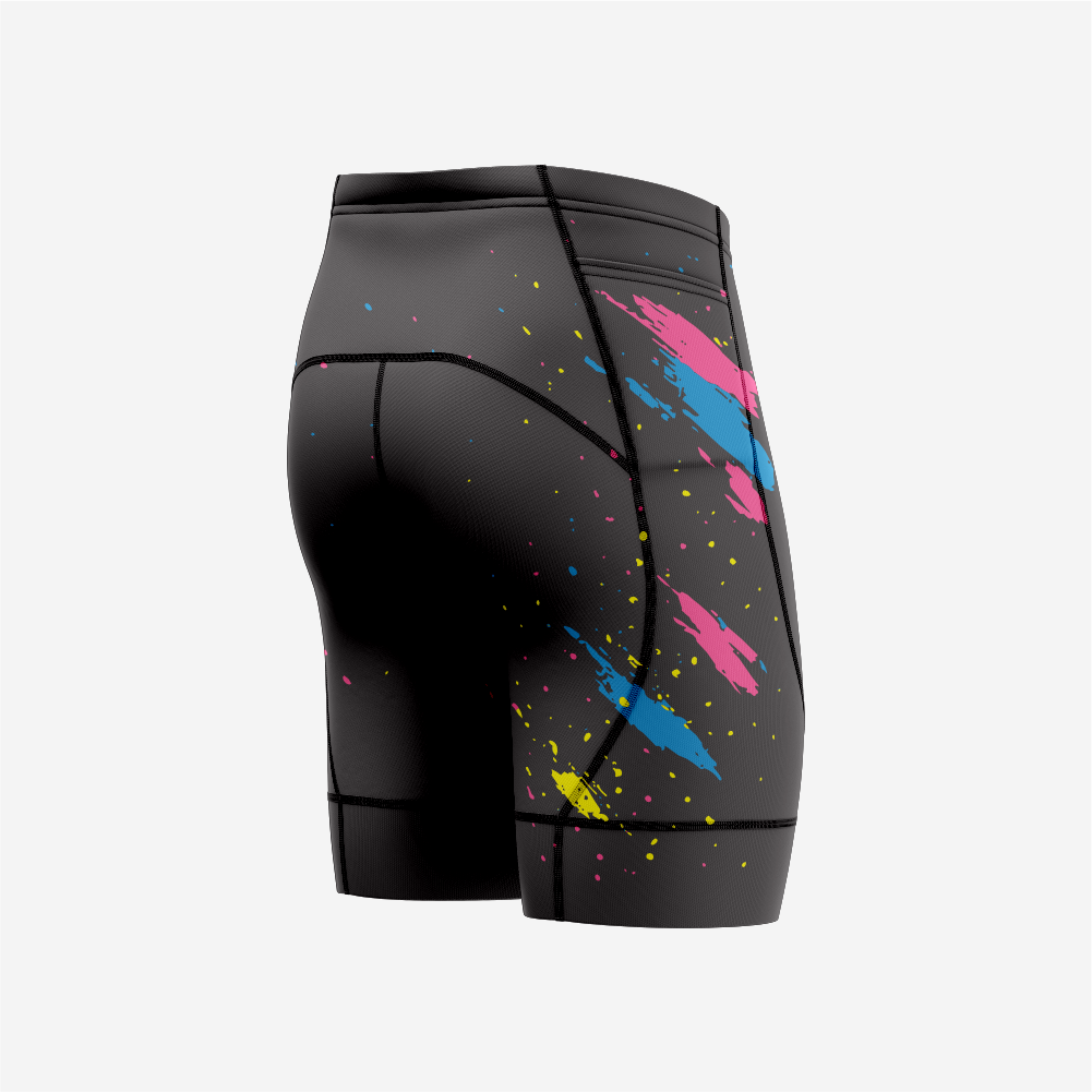 High Performance Cycling Shorts Men Black Padded