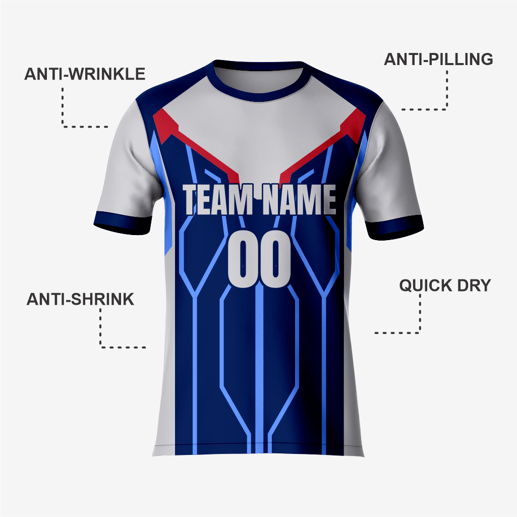 Premium Dark Blue & Grey Soccer Kit - K2 Sportswear | Custom Sports Uniforms & Apparels - K2 Sportswear