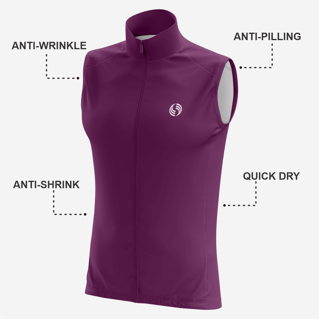 Men’s Sleeveless Cycling Jersey – Breathable & Stylish Maroon - K2 Sportswear | Custom Sports Uniforms & Apparels - K2 Sportswear