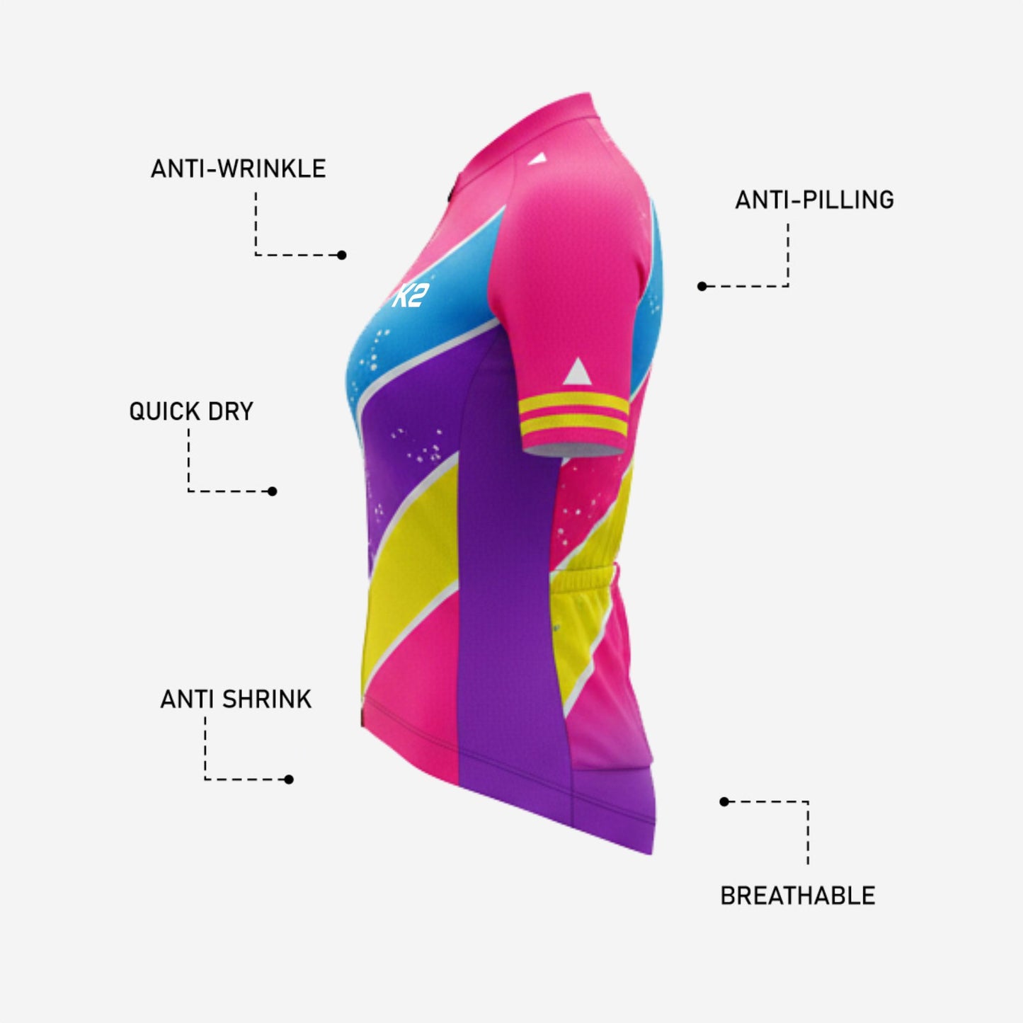 Custom Women's Cycling Jersey Short Sleeve