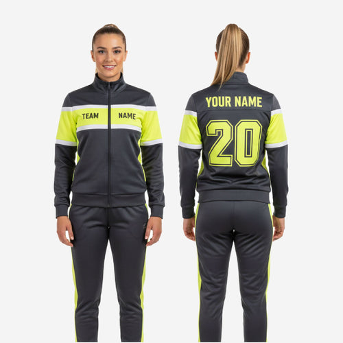 Custom Cheerleading Tracksuit Set - Full Zip Warmup Jacket & Pants Team Suit