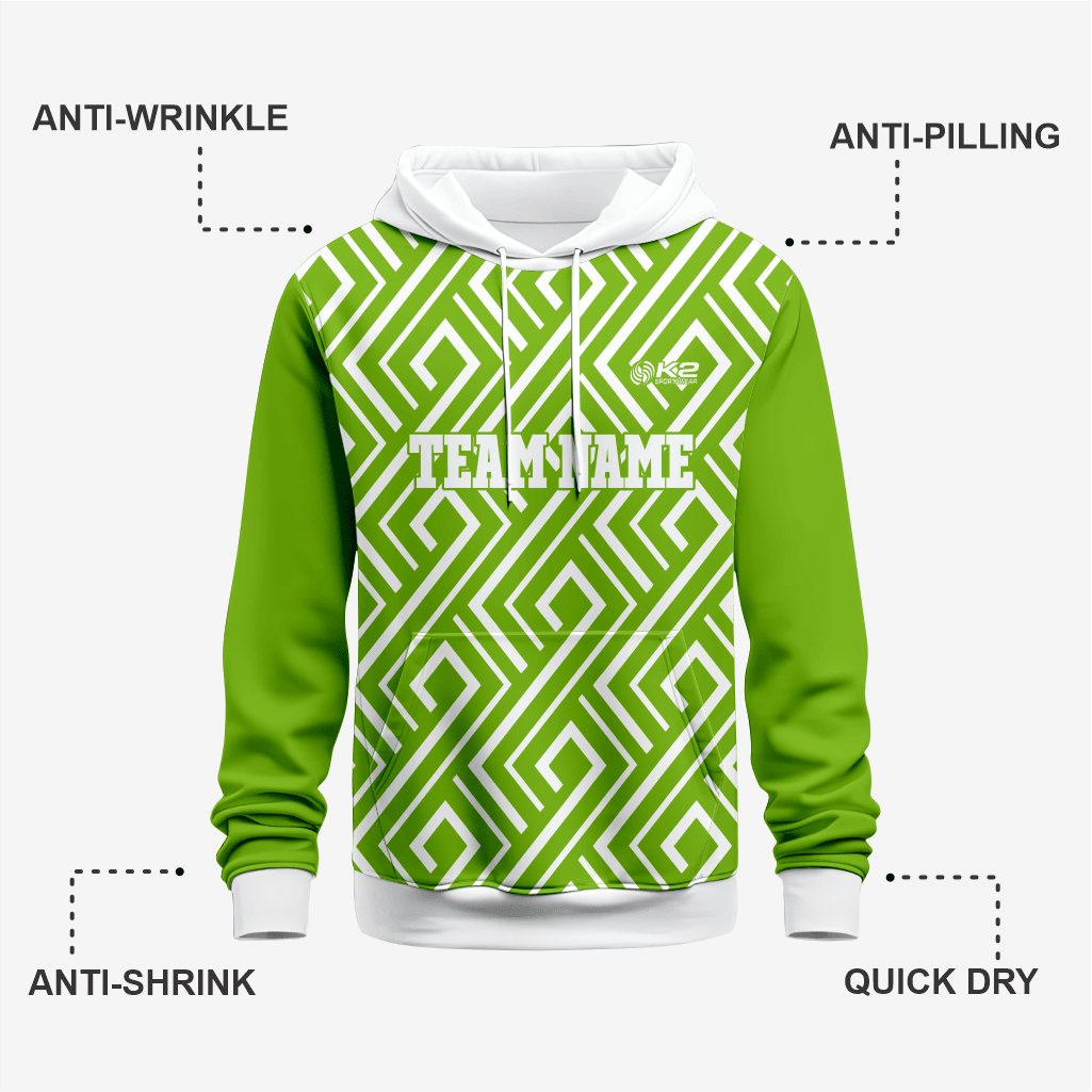 Lime Green Custom Wrestling Hoodie – Personalized Team Gear - K2 Sportswear | Custom Sports Uniforms & Apparels - K2 Sportswear