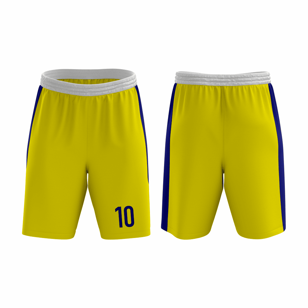 Basketball Uniform in Yellow and Blue RSCBU-009 - K2 Sportswear | Custom Sports Uniforms & Apparels - K2 Sportswear