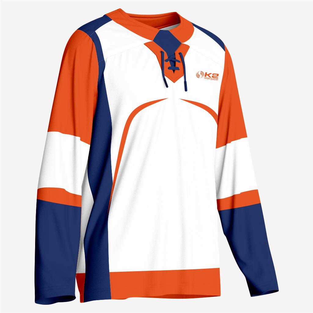 Custom Orange Ice Hockey Jersey – Pro Quality