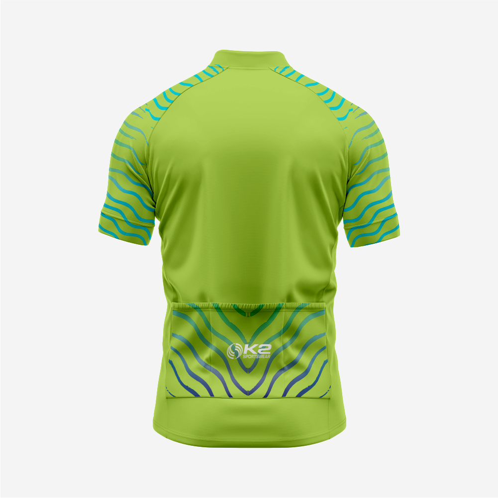 Men’s Olive Short Sleeve Cycling Jersey for Road and Racing